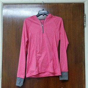 Pink. REEBOK. Lightweight Hoodie. Size Large.